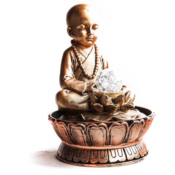 Fonte Buda Bivolt Bronze com Bola de Cristal