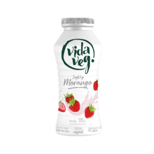 Iogurte Vegano de Coco Sabor Morango 170g VidaVeg