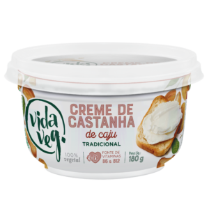 Creme de Castanha de Caju Tradicional 180g VidaVeg