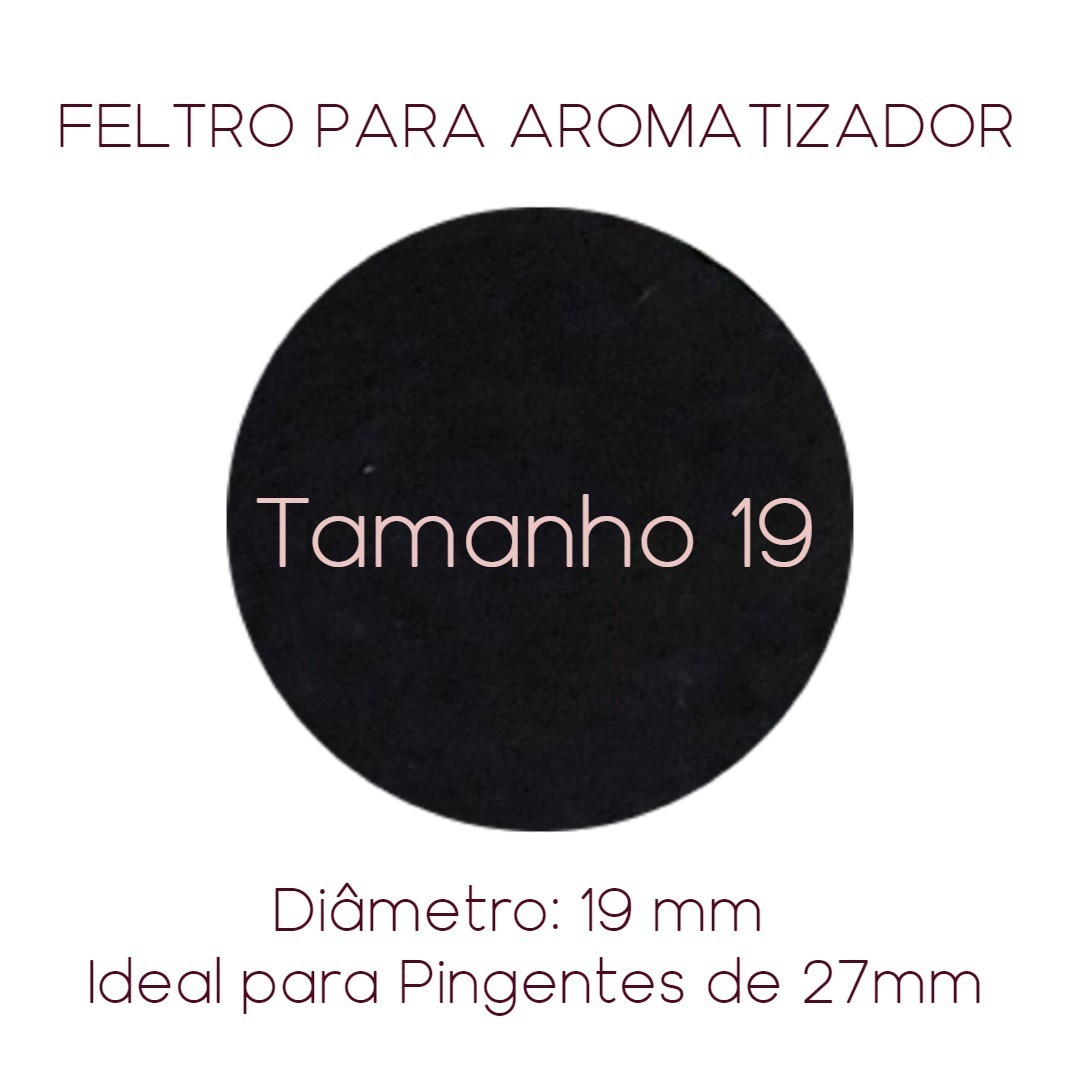 Feltro Para Aromatizador Tamanho 19 mm - Sunshine Cristais