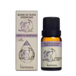 Blend de Óleos Essenciais Pets Medo e Ansiedade - 10ml Via Aroma