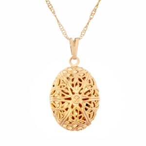 Aromatizador Relicário Pessoal Dourado 20 mm - Sunshine Cristais