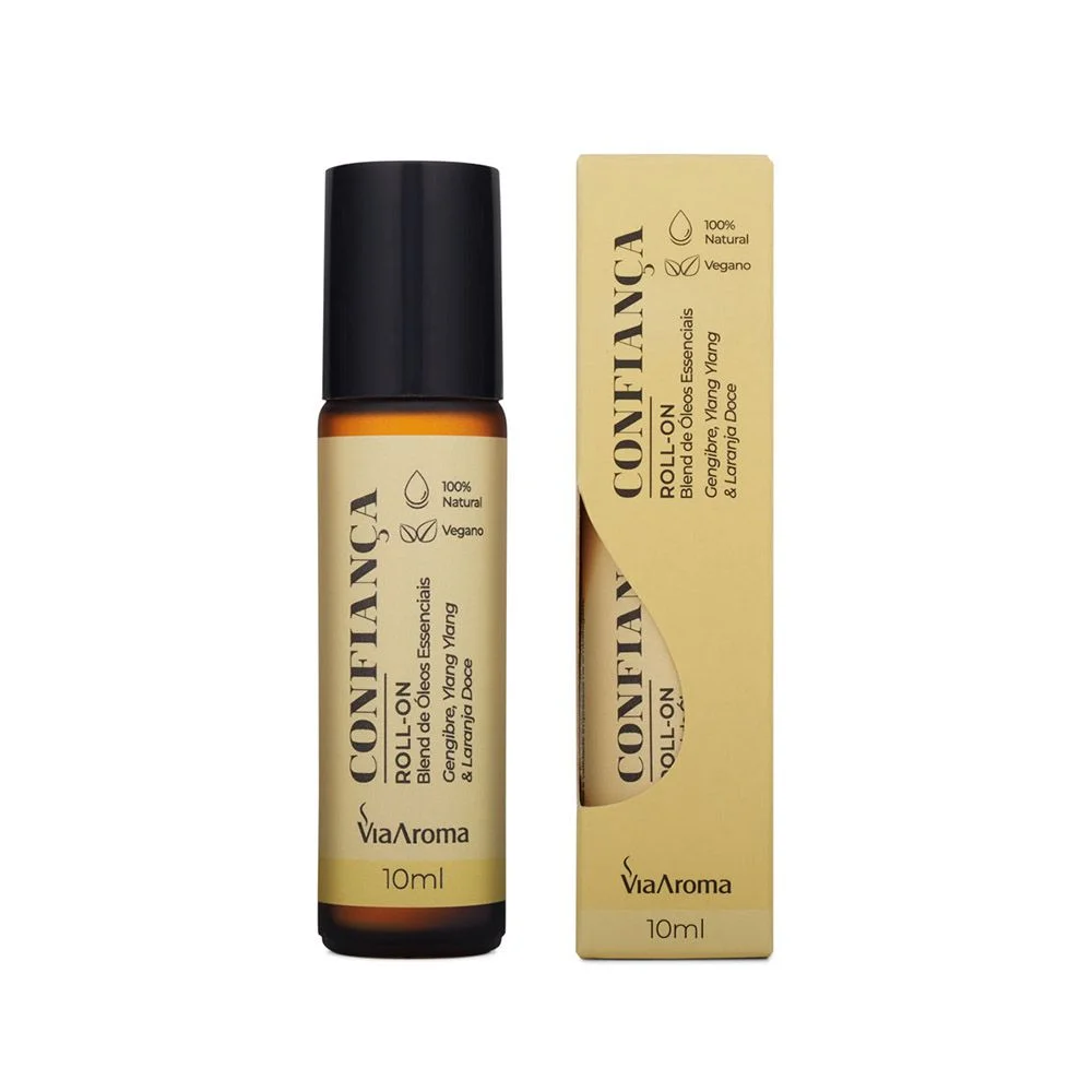 Roll-On Blend Óleos Essenciais Confiança 10ml Via Aroma