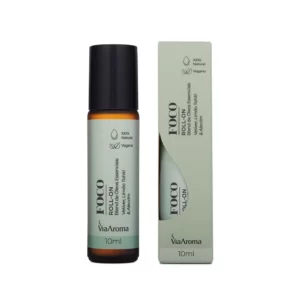Roll-On Blend Óleos Essenciais Foco 10ml Via Aroma