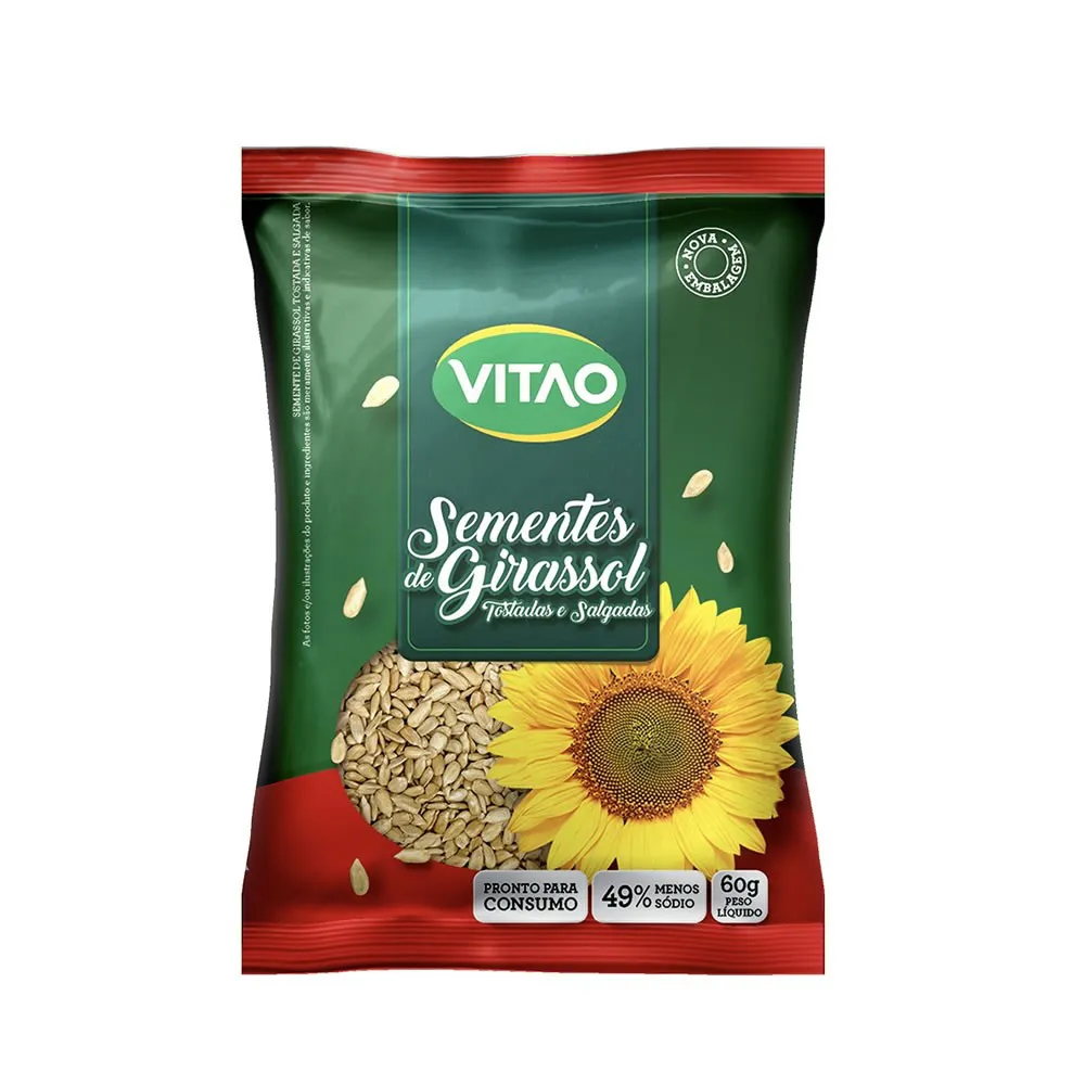Semente de Girassol Vitao 60g