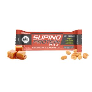 Barra de Proteína Supino Sabor Amendoim e Caramelo - 46 grs Banana Brasil