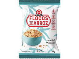 FLOCOS DE ARROZ INT SALGADO OKOSHI 50G