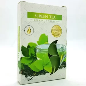 Vela Aromática T'Light Chá Verde Com 6 Unidades