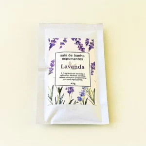 Sal de Banho Espumante Banho de Lavanda 40 grs - Maracujá Brasil