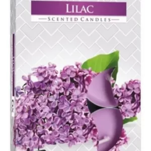 Vela Aromática T'Light Lilases Com 6 Unidades