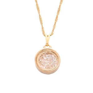 Colar Mini Cristais Dourado 13 mm - Sunshine Cristais