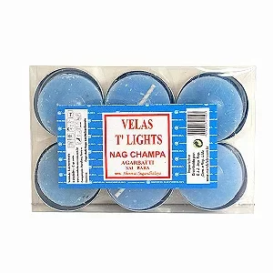 Vela Aromática T'Light Nag Champa 6 Unidades