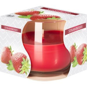 Vela Aromatizada no Copo Morango