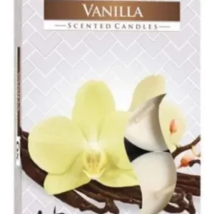 Vela Aromática T'Light Baunilha Com 6 Unidades