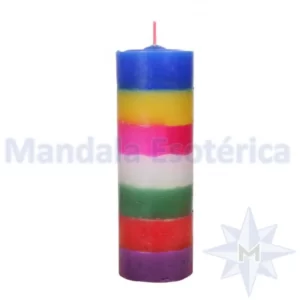 Vela Votiva dos 7 Raios e 7 dias - Mandala Esotérica