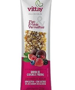 Barra de cereais e frutas - figo & frutas vermelhas