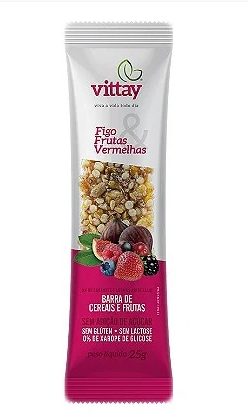 Barra de cereais e frutas - figo & frutas vermelhas
