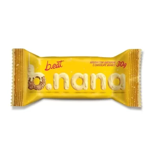 B.nana com amendoim e chocolate branco 30g