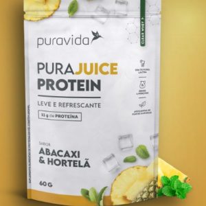 PuraJuice protein Sabor abacaxi com hortel'a - Puravida