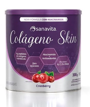 Colágeno Skin - 300g - SANAVITA - Cranberry