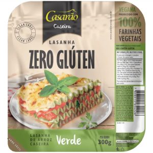 Massa para lazanha - verde - casarão 300g