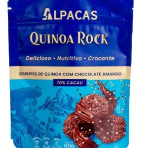 Crispies de quinoa com chocolate amargo - Alpacas
