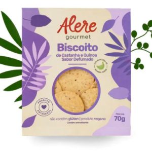 Biscoito de castanha e quinoa, sabor defumado - Alere