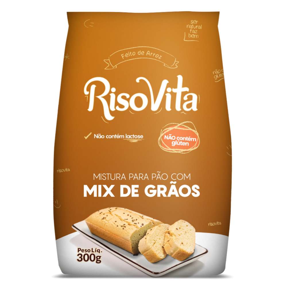 Mistura para pão - mix de grãos - Risovita